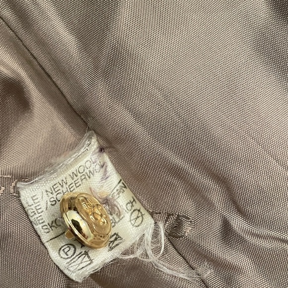 Louis Feraud Tan Long Blazer Coat - Picture 5 of 5